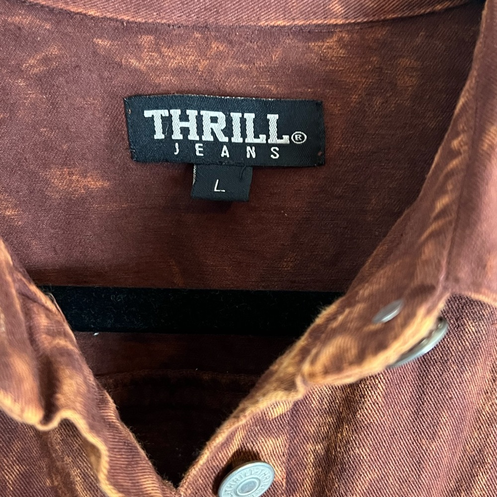Distressed Button Up - Picture 3 of 6